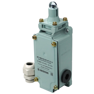 ВП 19М-21Б-421-67 У2.15, четырёхполюсный, толкатель с роликом, 1з+3р, IP67 (ЭТ)